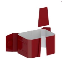 Держатель трубы 76х102 (на дерево) Полиэстер RAL3011