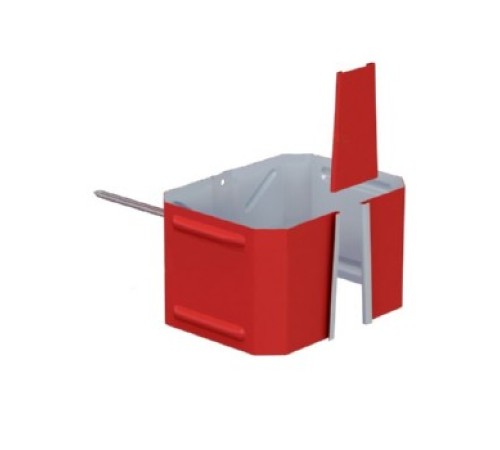 Держатель трубы 76х102 (на кирпич) Пластизол Р363