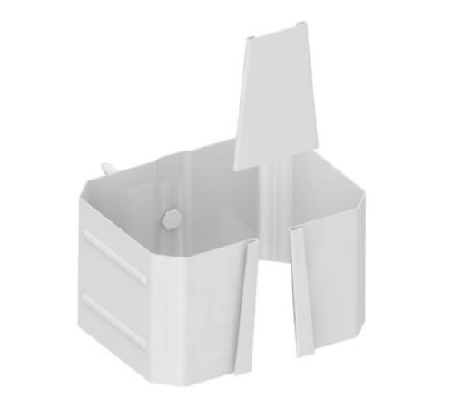 Держатель трубы 76х102 (на кирпич) Пластизол RAL9010