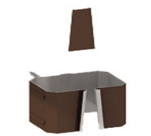 Держатель трубы 76х102 (на кирпич) Полиэстер RR32