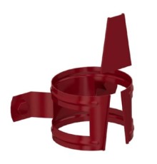 Держатель трубы D100 (на дерево) Пластизол двухсторонний RAL3005