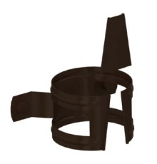 Держатель трубы D100 (на дерево) Пластизол двухсторонний RR32