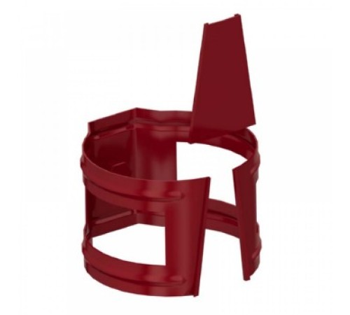 Держатель трубы D100 (на кирпич) Пластизол двухсторонний RAL3005