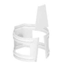 Держатель трубы D100 (на кирпич) Пластизол двухсторонний RAL9010