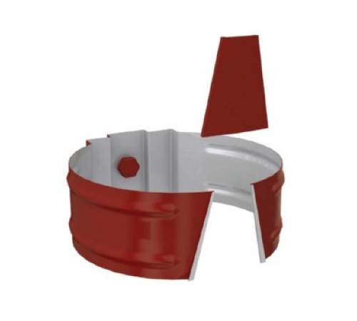 Держатель трубы D150 Полиэстер RAL3011 (саморез)