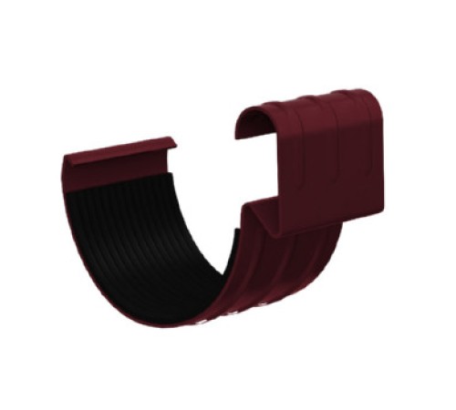 Соединитель желоба D125 Пластизол двухсторонний RAL3005