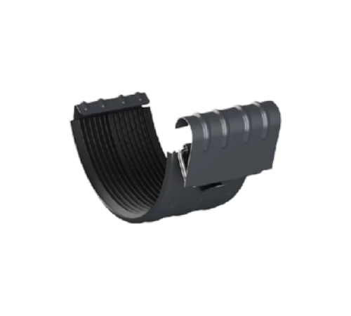 Соединитель желоба D150 Пластизол двухсторонний RAL7024