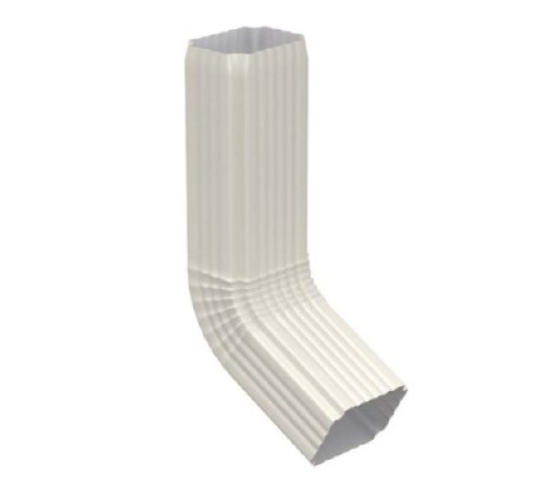 Труба водосточная с коленом 76х102х1000 Полиэстер RAL9003