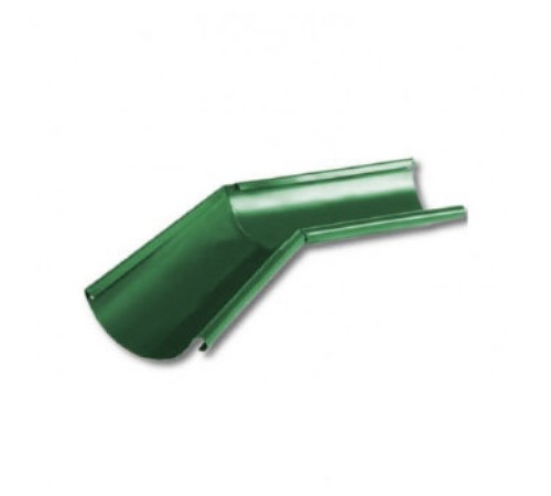 Угол желоба внутренний 135° D125 Оцинкованный RAL6005