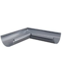 Угол желоба внутренний D125 Пластизол двухсторонний RAL7024