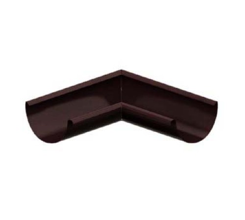 Угол желоба внутренний D150 Пластизол двухсторонний RAL8017