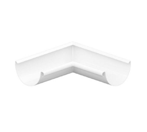 Угол желоба внутренний D150 Пластизол двухсторонний RAL9010