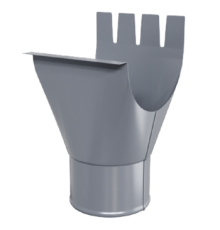 Воронка выпускная D125/100 Пластизол двухсторонний RAL7024