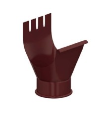 Воронка выпускная D125/100 Пластизол двухсторонний RAL8017