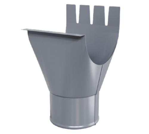 Воронка выпускная D150/100 Пластизол двухсторонний RAL7024