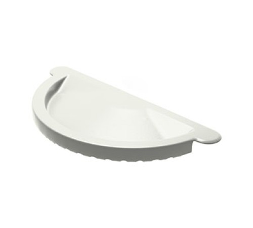 Заглушка желоба D125 GS Высокопрочный полиэстер двусторонний RAL9010