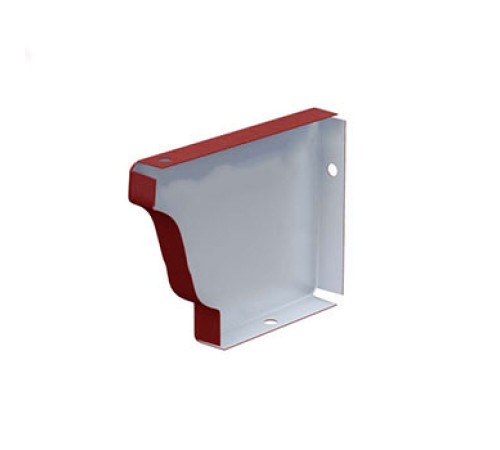 Заглушка желоба 120х86 левая Полиэстер RAL3011
