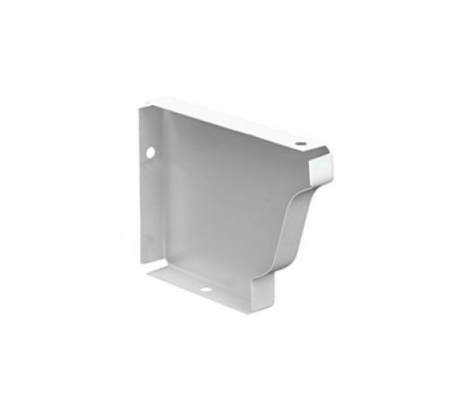 Заглушка желоба 120х86 правая Полиэстер RAL9003