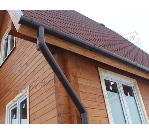 Хомут трубы Kliker ПВХ Premium коричневый инд.упак. RR 32