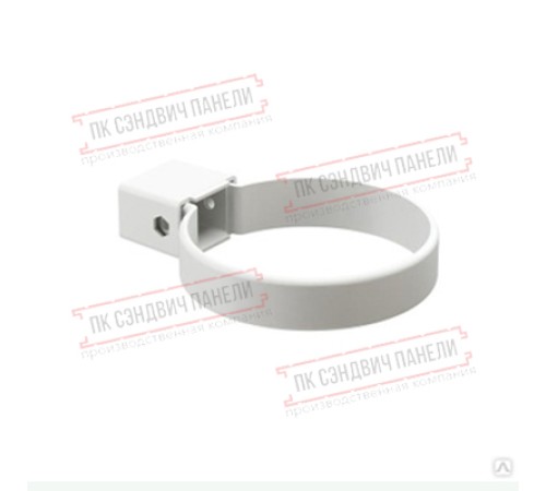 Хомут трубы Kliker ПВХ Premium белый инд.упак.