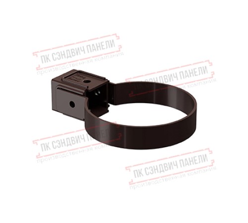 Хомут трубы Kliker ПВХ Premium шоколадный RAL 8017