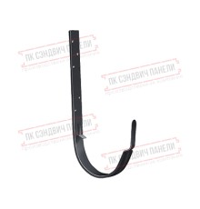 Кронштейн желоба ПВХ GL металлический графит RAL 7024 ШК