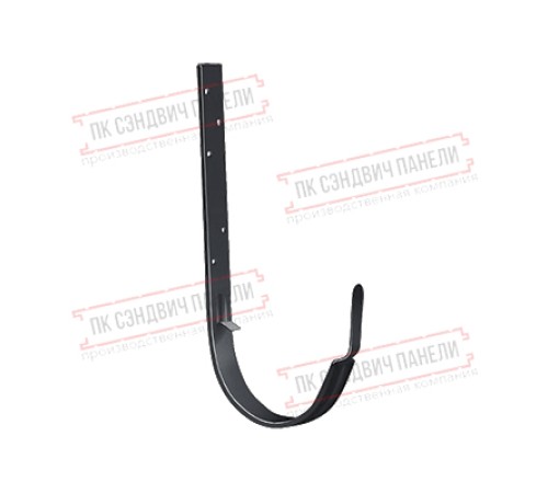 Кронштейн желоба ПВХ GL металлический графит RAL 7024 ШК