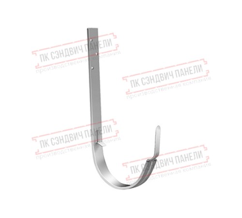 Кронштейн желоба ПВХ металлический белый