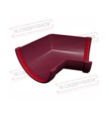 Угол желоба 135 град. универсальный ПВХ бордо RAL 3005