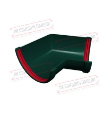 Угол желоба 135 град. универсальный ПВХ зелёный RAL 6005