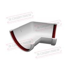 Угол желоба 135 град. универсальный ПВХ белый