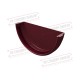 Заглушка желоба универсальная ПВХ бордо RAL 3005