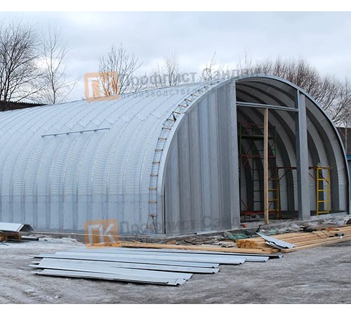 Сборно разборный ангар модель Q 10.7x5.0, 4.2x4.2, 5.0