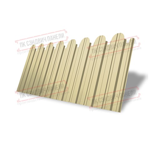 Профнастил фигурный С10 - 0,45 Окрас - Б, RAL 1014 слоновая кость.