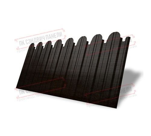 Профнастил фигурный С10 - 0,45 Окрас - Б, Print Elite Coffee Wood.