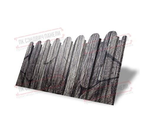 Профнастил фигурный С10 - 0,45 Окрас - Б, Print Elite King Stone.