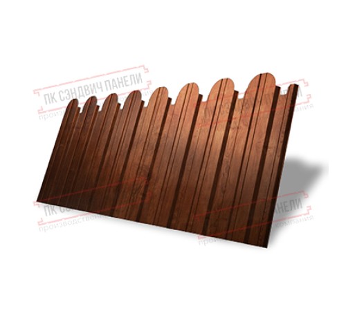 Профнастил фигурный С10 - 0,45 Окрас - Б, Print Elite с пленкой Rowan.