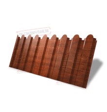 Профнастил фигурный С20 - 0,45 Окрас - Б, Print Elite с пленкой Cherry Wood.