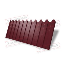 Профнастил фигурный C8 - 0,4 ПЭ RAL 3005 красное вино.
