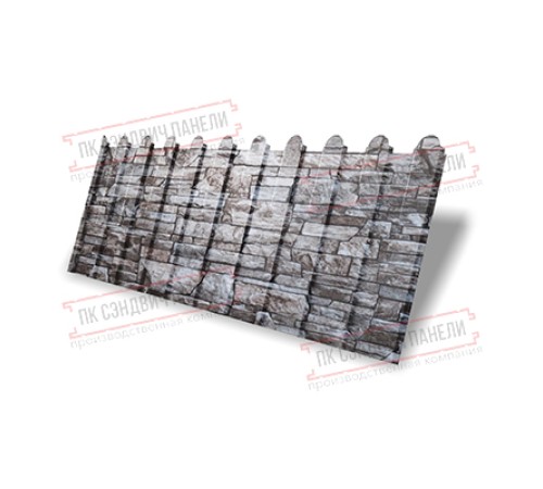 Профнастил фигурный C8 - 0,45 Print Elite Fine Stone.