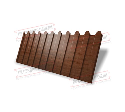Профнастил фигурный C8 - 0,45 Print Premium Rowan.