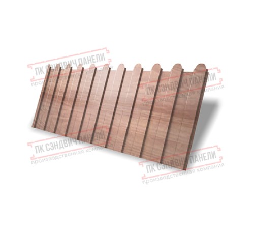 Профнастил фигурный C8 - 0,45 Print Elite White Wood.