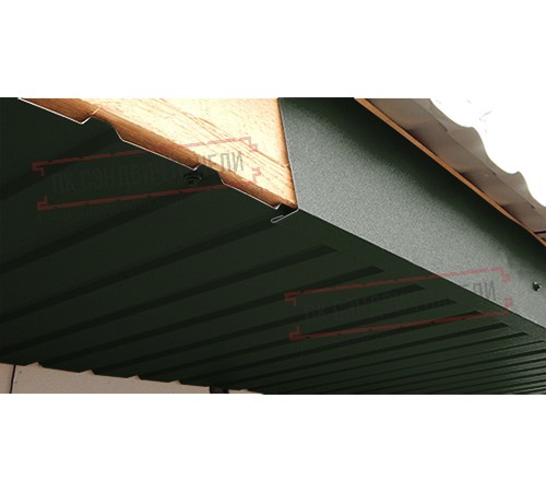 Планка карнизного свеса сложная 250х50х2000 Viking-6007-0.45