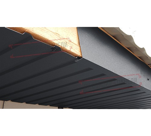 Планка карнизного свеса сложная 250х50х2000 ПРМ-7024-0.5