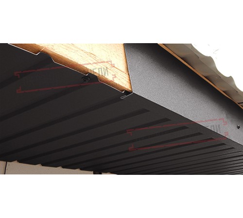 Планка карнизного свеса сложная 250х50х2000 PURETAN-RR32-0.5