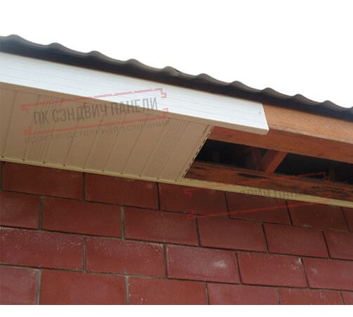 Планка карнизного свеса сложная 185х50х2000 PURMAN-9010-0.5