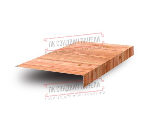 Планка карнизного свеса 200х30х2000 ECOSTEEL_T-Кедр-0.5