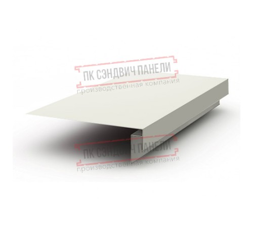 Планка карнизного свеса сложная 185х50х2000 PURMAN-9010-0.5