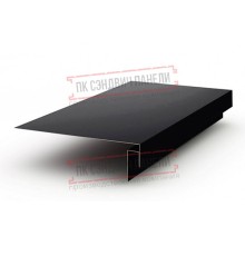 Планка карнизного свеса сложная 185х50х2000 Viking E-9005-0.5