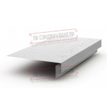 Планка карнизного свеса сложная 250х50х2000 ECOSTEEL_MA-Беленый Дуб-0.5